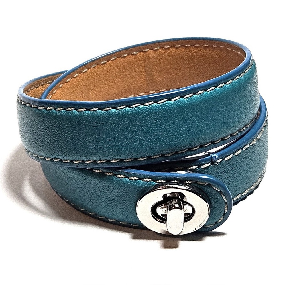 COACH Double Wrap Around Turnlock Bracelet - Picture 5 of 6